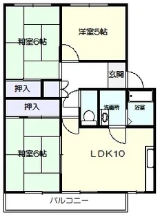 リバティハイツIII 205号【2階】の間取り