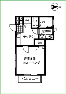 ウエストコーストIII【1階】の間取り