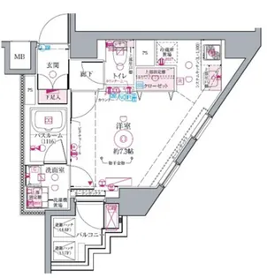 クレヴィスタ代田橋【2階】の間取り