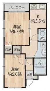 アビタシオン細田【3階】の間取り