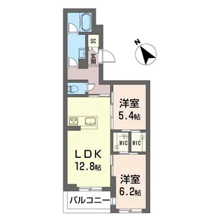 ティエンポ フェリズ I【2階】の間取り