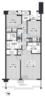 シエールグラン洋光台南公園【3階】の間取り