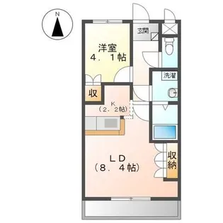 ヒールコート沢田【2階】の間取り