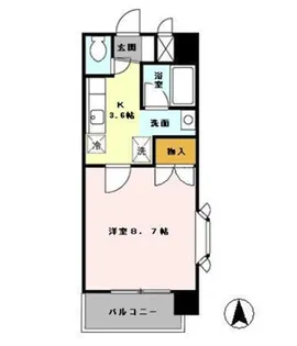 アムールシャトー【4階】の間取り