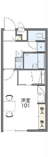レオパレスグリーンハイツ4号館【2階】の間取り