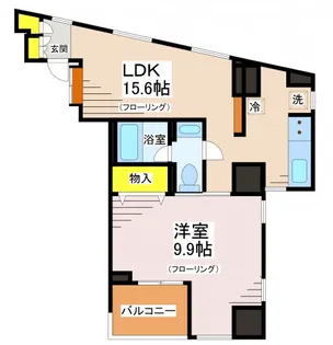 ウィルテラス千歳烏山【4階】の間取り