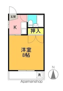 ハイツみやび【2階】の間取り