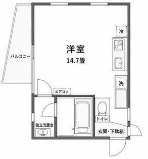 FM8城北ハウス【5階】の間取り
