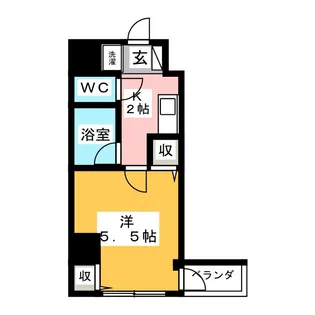 カリンパレス【4階】の間取り