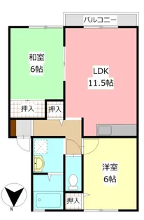 るーしぇ【2階】の間取り