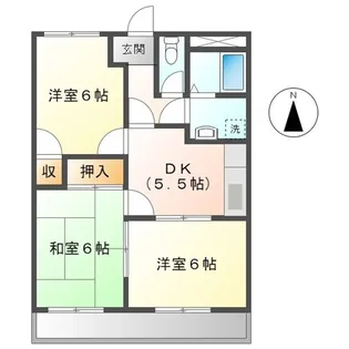 アスタルティアK1【2階】の間取り