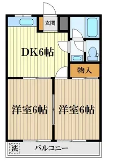 レジデンス福生【1階】の間取り