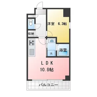 S・ALLEY【8階】の間取り