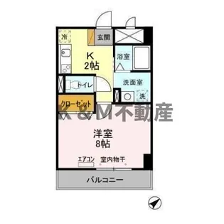 アルバ南柏【5階】の間取り