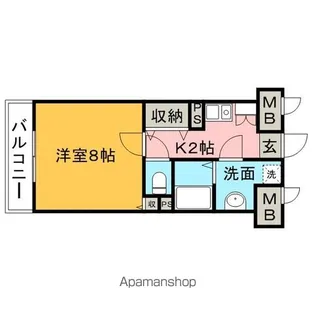 ロマネスク通町第2【7階】の間取り