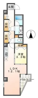 VILLA FIUME【2階】の間取り