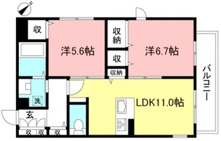 J.アイルズ【3階】の間取り
