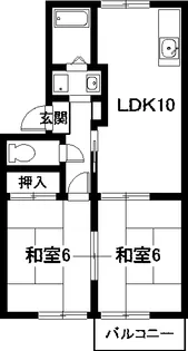 プレセジュールB【2階】の間取り