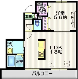 グランディール上馬【2階】の間取り