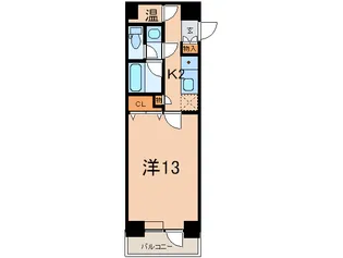 メゾンドヴィレ日本橋中洲【12階】の間取り