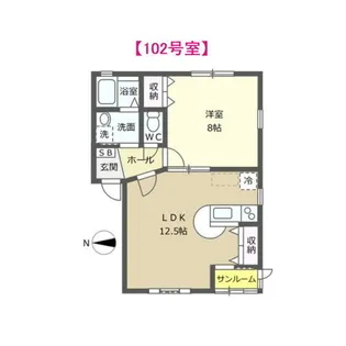 メルベーユ【1階】の間取り