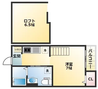 フローレス壱番館【2階】の間取り