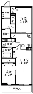 グランルミエール【1階】の間取り