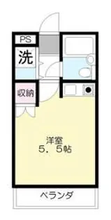 メゾンユキ【2階】の間取り