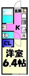 グランフェリオ都賀【1階】の間取り