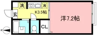 ウッド・ツー【2階】の間取り