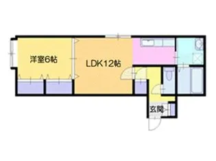 ラ・ミーナ12【3階】の間取り