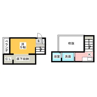 リデンテ辰巳【2階】の間取り