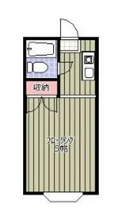 天台ハイリビング弐番館【1階】の間取り