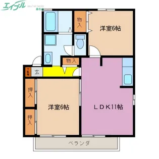 ベルメゾンアテナ【2階】の間取り