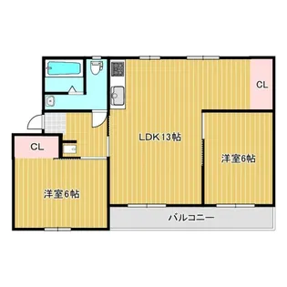 ガーデニア甲斐【3階】の間取り