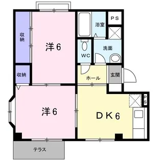 レジデンス田中II【1階】の間取り