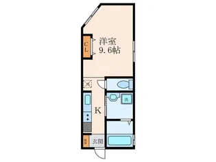 ウエストヴィレッジ【2階】の間取り