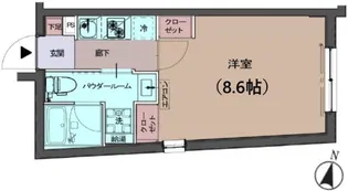 CREAL渋谷笹塚【4階】の間取り