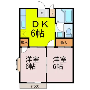 エルディムのぞみ【1階】の間取り