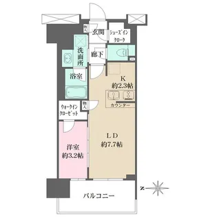 リニアゲートタワー名古屋【7階】の間取り