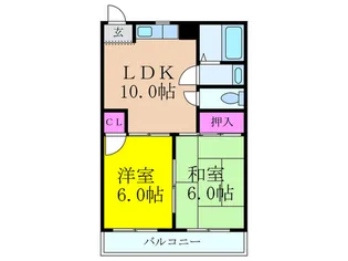 ロイヤル御崎【3階】の間取り