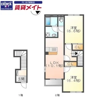 甫II【2階】の間取り