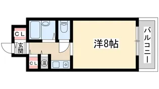 ミールズ江坂【4階】の間取り