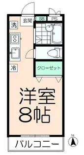 ルナパーク井上II【3階】の間取り