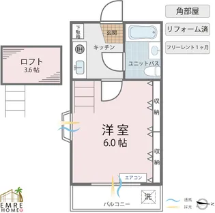 シティコア(II)【1階】の間取り