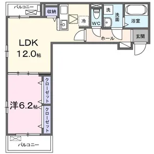 プルメリア【3階】の間取り