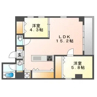 87g YOSHIJIMA ave.【5階】の間取り