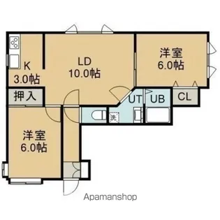 メゾンエクセラD【2階】の間取り