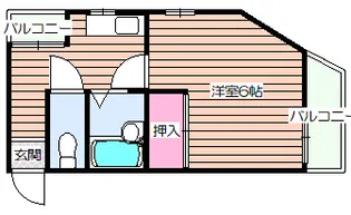 アワーハウス磯路弐番館【4階】の間取り