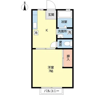 サフランハイツA【2階】の間取り